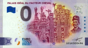Palais Idéal du Facteur Cheval 2025-1 0 euro souvenir banknotes france