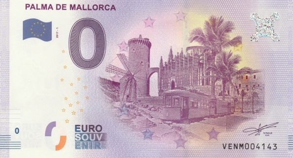 Palma de Mallorca 2017-1 0 euro souvenir banknotes spain