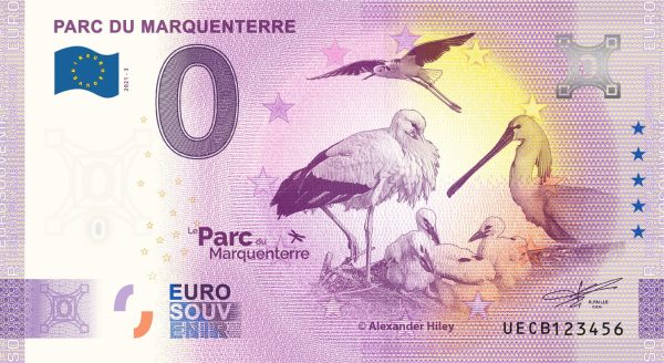 Parc du Marquenterre 2021-3 0 euro souvenir banknotes zeroeuro france