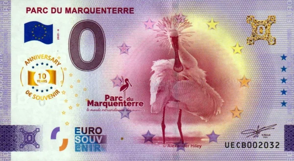 Parc du Marquenterre 2025-6 0 euro souvenir banknotes france anniversary