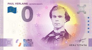 Paul Verlaine 2021-7 0 euro souvenir france billet banknotes zeroeuro