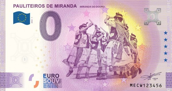 Pauliteiros de Miranda 2022-1 0 euro souvenir portugal banknotes