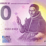 Paus Adrianus VI 2022-1 0 euro souvenir banknote malta