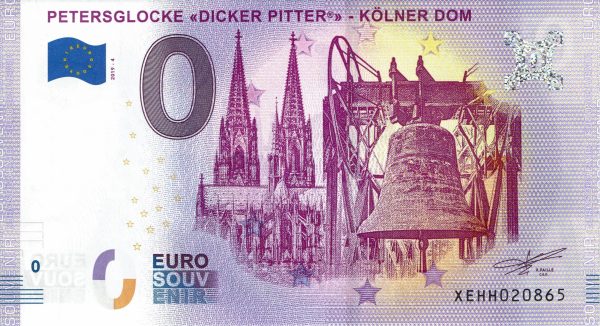 Petersglocke – Kolner Dom 2019-4 zero euro souvenir banknote germany