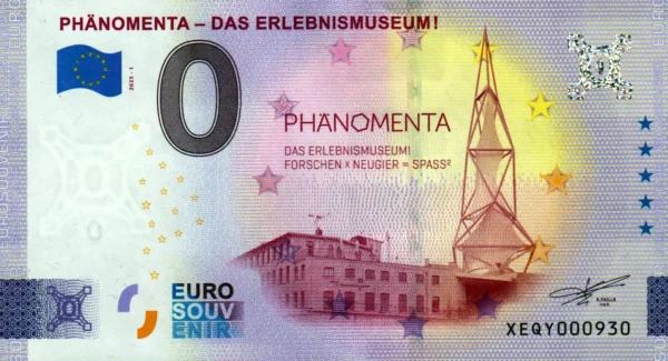 Phänomenta – Das Erlebnismuseum! 2025-1 0 euro souvenir germany