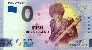 Phil Lynott 2022-1 0 euro souvenir banknotes ireland