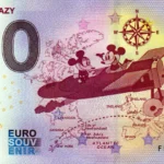 Plane Crazy 2024-2 Mickey 0 euro souvenir banknotes malta