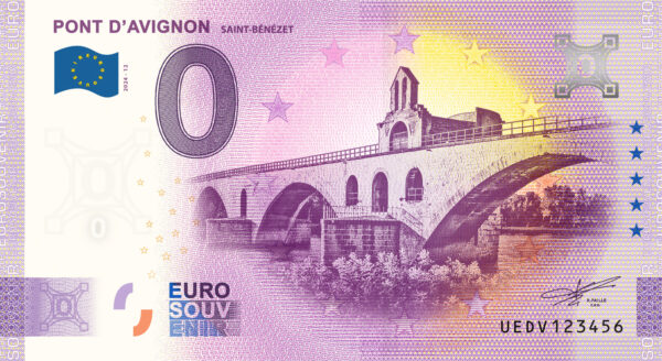 Pont D'Avignon 2024-12 0 euro souvenir france
