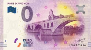 Pont D´Avignon 2018-4 0 euro souvenir