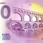 Pont du Gard 2022-2 0 euro souvenir france banknotes