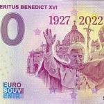 Pope Emeritus Benedict XVI 2023-1 0 euro souvenir banknote italy