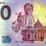 Pope Pius XI 2022-8 0 euro souvenir banknotes italy