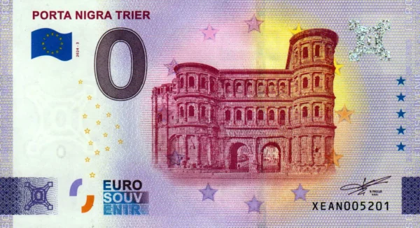 Porta Nigra Trier 2024-3 0 euro souvenir banknotes germany