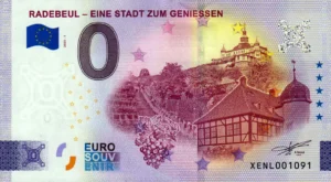 Radebeul – Eine Stadt zum Geniessen 2025-1 0 euro souvenir banknotes germany