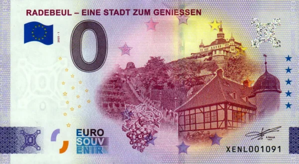 Radebeul – Eine Stadt zum Geniessen 2025-1 0 euro souvenir banknotes germany