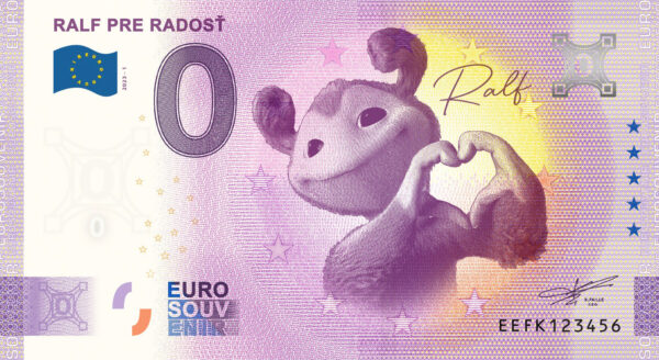 Ralf pre radosť 2023-1 0 euro souvenir bankovka slovensko