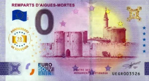 Remparts D´Aigues-Mortes 2025-1 anniversary 0 euro souvenir france