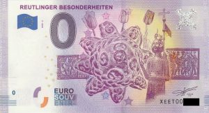 Reutlinger Besonderheiten 2020-2 0 euro souvenir banknotes germany