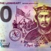 Richard The Lionheart 2022-1 0 pound great britain zero euro souvenir