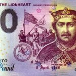 Richard The Lionheart 2022-1 0 pound great britain zero euro souvenir