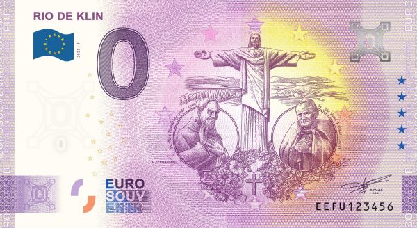 Rio de Klin 2023-1 0 euro souvenir bankovka slovensko