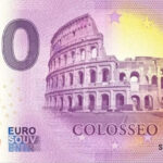 Roma 2024-1 Colosseo 0 euro souvenir banknotes italy