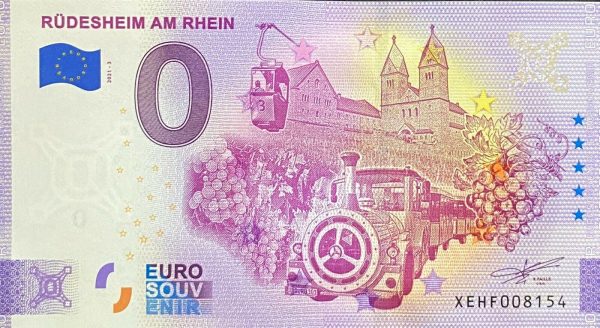Rudesheim am Rhein 2021-3 0 euro souvenir banknotes germany