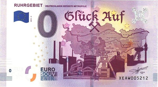 Ruhrgebiet 2019-3 0 euro souvenir deutschlands grosste metropole