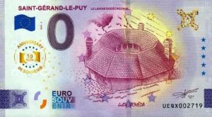 Saint-Gérant-le-Puy 2025-3 anniversary 0 euro souvenir banknotes france