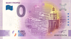 Saint-Tropez 2024-1 0 euro souvenir banknotes france