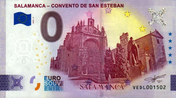 Salamanca – Convento de San Esteban 2025-5 0 euro spain banknotes