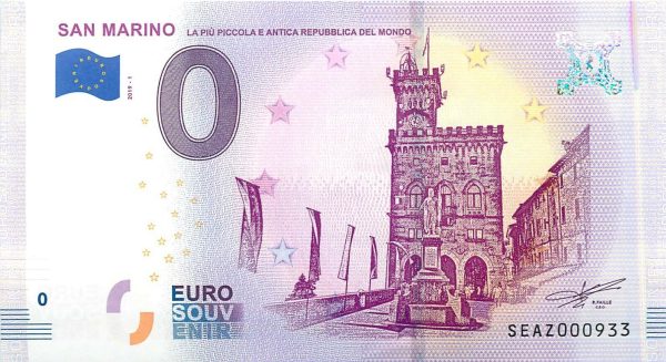 San Marino 2019-1 0 euro souvenir slovensko