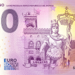San Marino 2021-1 0 euro souvenir banknotes