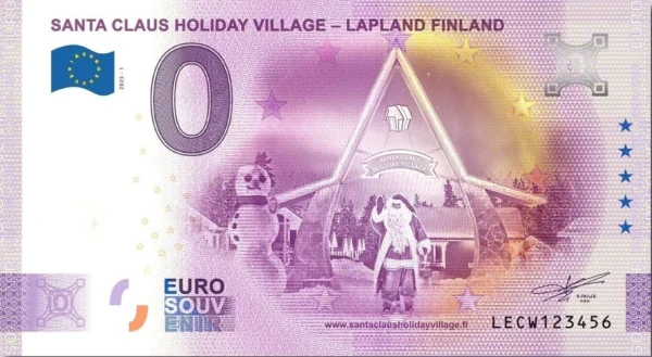 Santa Claus Holiday Village – Lapland Finland 2025-1 0 euro souvenir