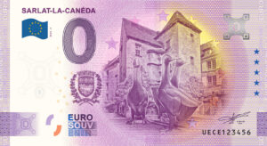 Sarlat-la-Canéda 2024-5 0 euro souvenir banknotes france