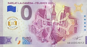 Sarlat-la-Canéda – Félibrée 2025 2025-6 anniversary 0 euro souvenir banknotes france