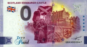 Scotland Edinburgh Castle 2024-14 zero pound souvenir banknotes great britain