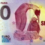 Sea Life Paris 2025-3 0 euro souvenir banknotes france