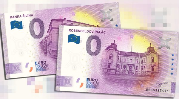 Set 2ks Banka Žilina 2022-3 a Rosenfeldov palác 2022-4 rovnaké čísla