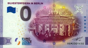 Silvesterfeiern In Berlin 2021-63 0 euro souvenir banknotes germany