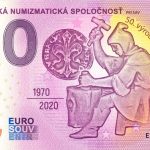 Slovenská numizmatická spoločnosť 2020-1 0 euro souvenir bankovka slovensko