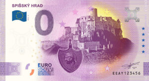 Spišský hrad 2024-2 0 euro souvenir bankovka slovensko