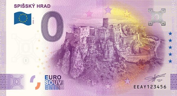 Spišský hrad 2026-3 0 euro souvenir bankovka slovensko