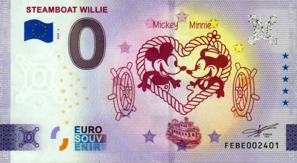 Steamboat Willie 2025-3 Mickey and Minnie 0 euro malta