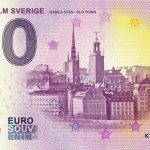 Stockholm Sverige 2019-1 zero euro souvenir 0€ bankovka