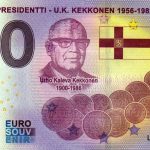 Suomen Presidentti – U. K. Kekkonen 1956-1982 2021-8 0 euro souvenir banknotes finland