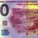 Suomenlinna – Sveaborg Maailmanperinto 2021-1 0 euro souvenir banknote finland