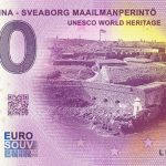 Suomenlinna – Sveaborg Maailmanperinto 2021-1 anniversary 0 euro souvenir banknotes suomi