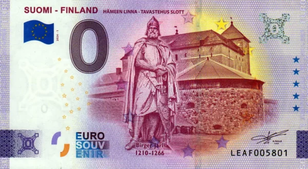 Suomi – Finland 2024-1 Hameen Linna 0 euro souvenir banknotes