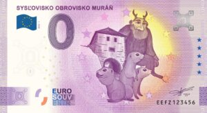 Sysľovisko Obrovisko Muráň 2024-1 0 euro souvenir banknotes slovakia